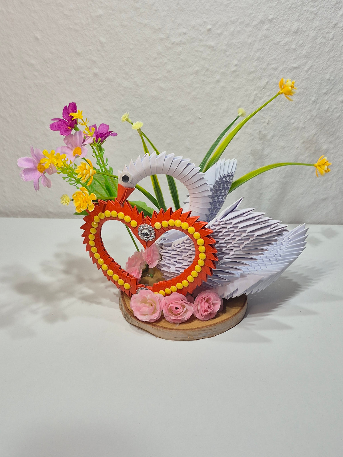 Schwarn mit Blumen