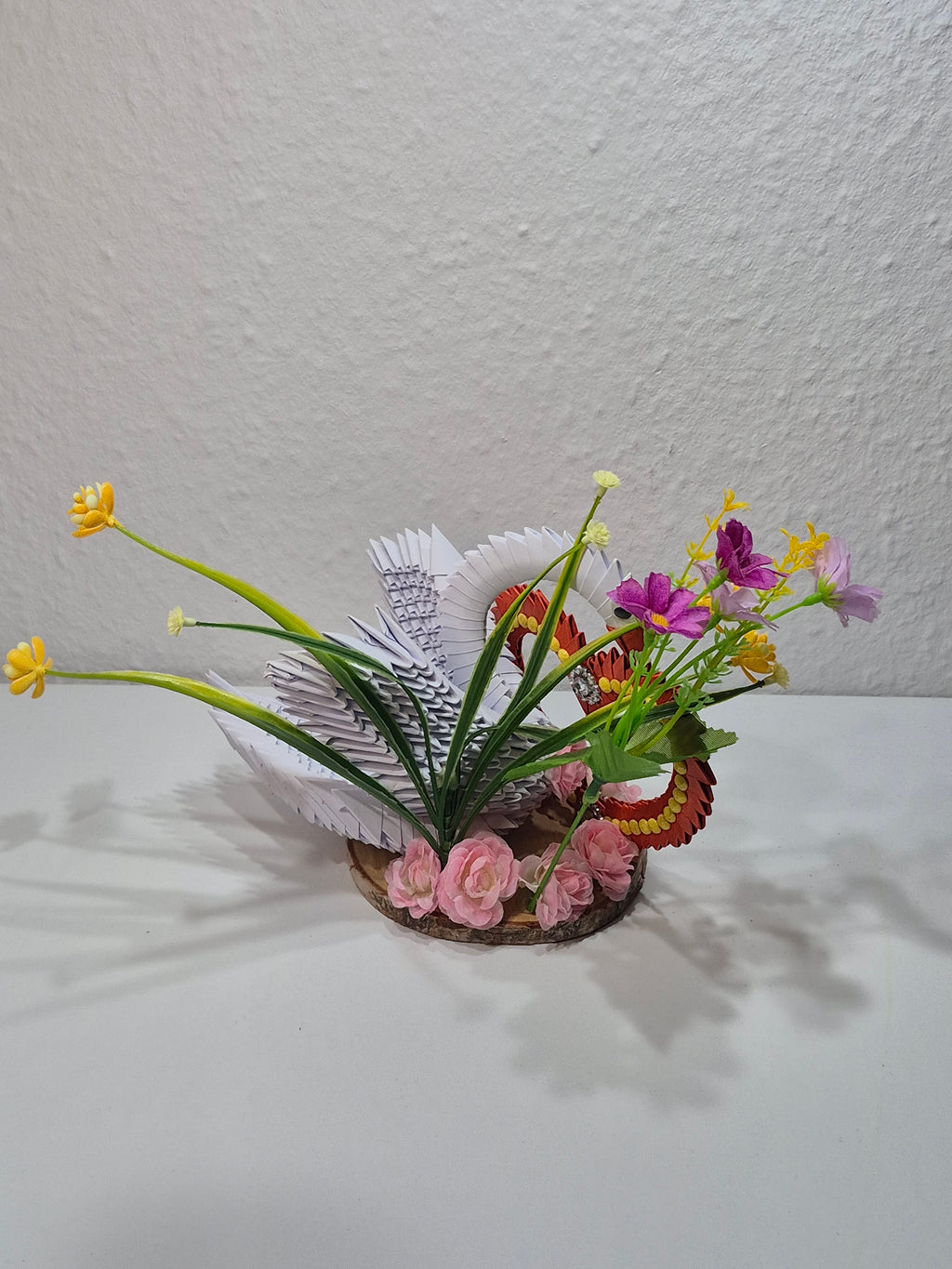Schwarn mit Blumen